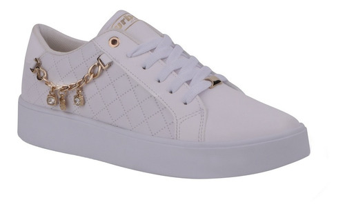 022-04 Tenis Casual Sneakers Blanco Dama Mujer
