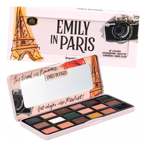 Paleta De Sombras Emily In Paris  Original 18 Tonos Republic