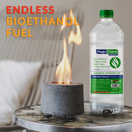 Bioetanol Flame Fuel Magic Chems 3 X 1l Para Lareiras