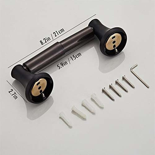 Imagen 3 de 7 de Osea Juego De Accesorios De Baño Negro Mate De 5 Piezas, Kit