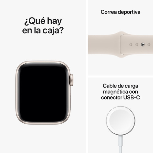 Imagen 8 de 8 de Apple Watch Se (40mm, Gps + Cellular) Color de la caja Blanco Color de la correa Blanco Color del bisel Blanco