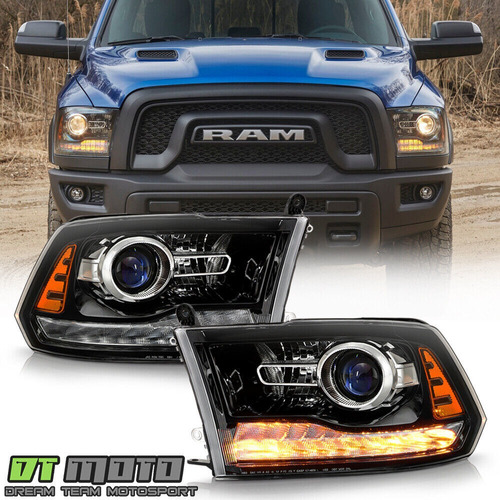 Par Faros Negro Interior Led Drl Ram 2500 R/t 2013 5.7l