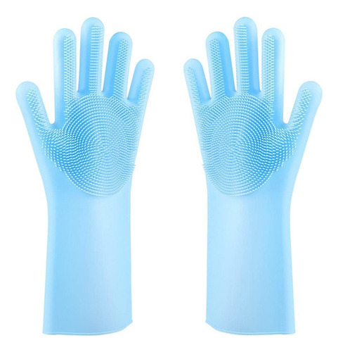 Guantes De Silicona Lavar Platosââ Guantes De Goma Reu...