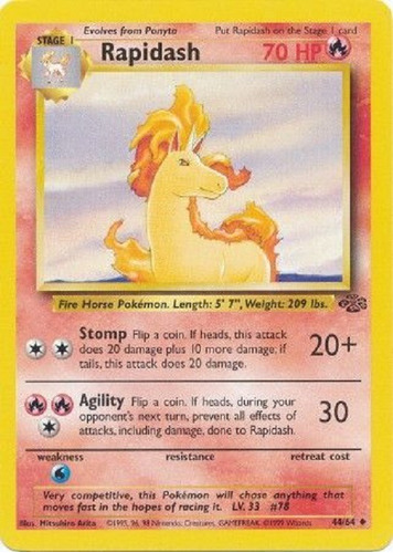 Rapidash 44/64 Poco Comun Pokemon Tcg