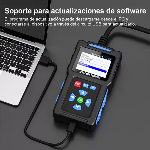 Escáner Diagnóstico OBD2 Para Coche - Bluetooth, Compatible Con Vehículos De Gasolina, Lectura Y Borrado De Fallos