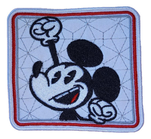 Parche Aplique Bordado Mickey Mouse Retro