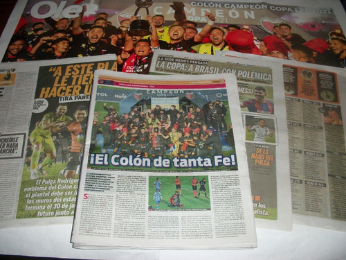 Colon Campeon Copa Liga Profesional 2021 - Oles - Fix - Etc. (Usado)