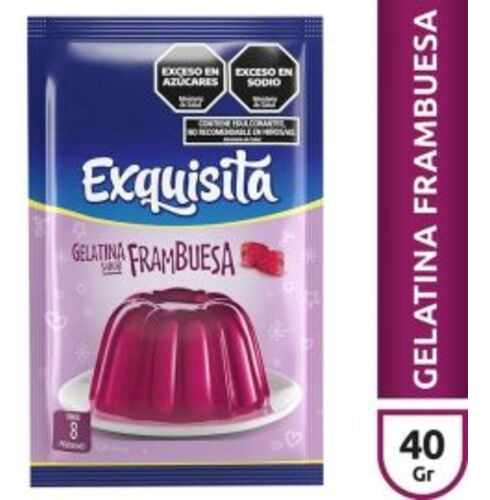 Gelatina De Frambuesa Exquisita Sobre 40 Grs