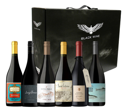 Vinos Tintos Pinot Noir Seleccion I X 6 Con Estuche
