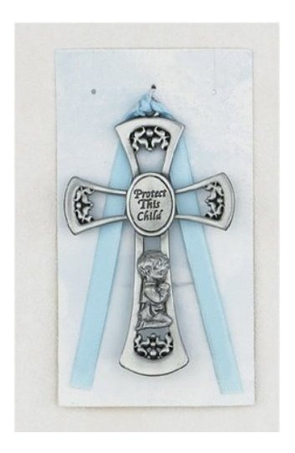 Cruz Azul Para Decoración Religiosa.