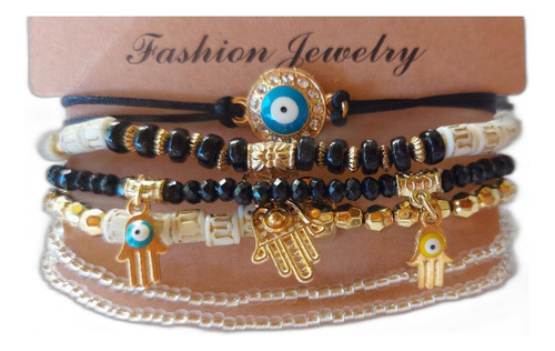 Pulsera Múltiple  Brazalete Ojo Turco 