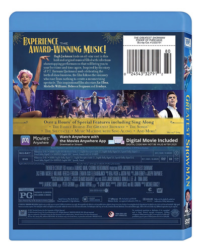Blu-ray + Dvd The Greatest Showman / El Gran Showman (Usado)