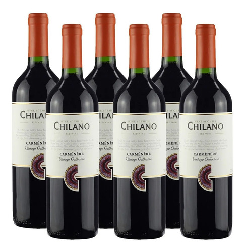 Kit Carmenere 750ml Chilano 6 Uni