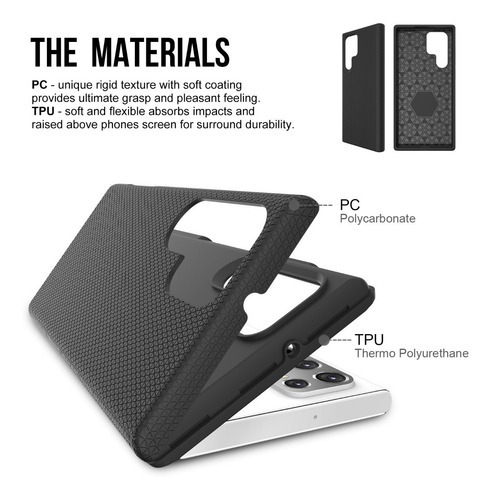 Imagem 4 de 5 de Capinha Celular Monster Grip Para Samsung S22 Ultra Preta