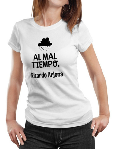 Polera Mujer Ricardo Arjona Música Algodón Orgánico Ca15