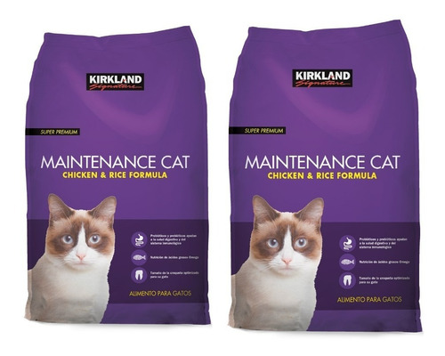 Croqueta Alimento Gato Pollo Arroz Kirkland Maintenance 22.6