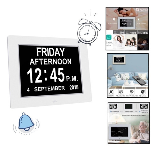 Reloj De Alzheimer Con Pantalla Digital De 7 Pulgadas