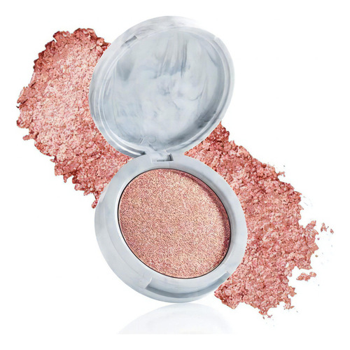 Iluminador E Sombra 2x1 Bruna Tavares Bt Marble Glam Pink 5g