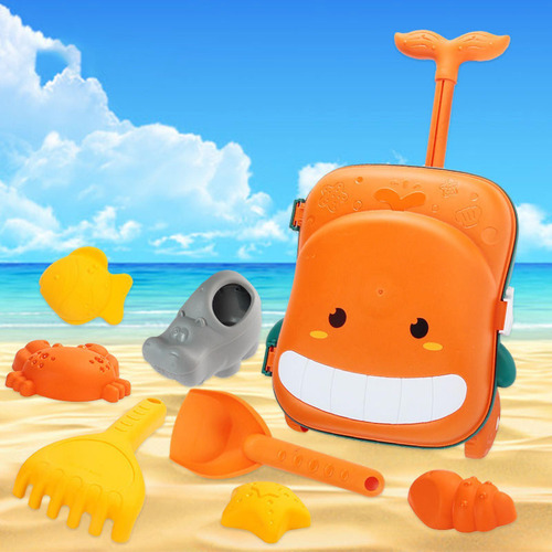 Juguete De Playa Para Niños, Cubierta De Carrito, Naranja