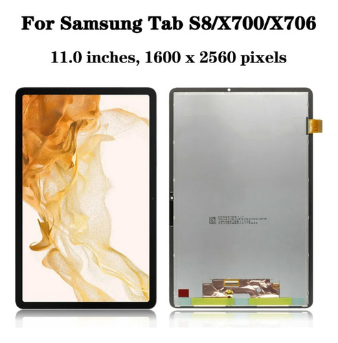 Pantalla Táctil Lcd P0m Para Tab S8 Sm-x700