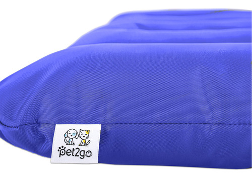 Cama Perro Pet2go® Portátil Viaje - Enrollable 90x65cm Color Azul