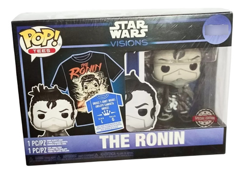 Ronin Sith Figura Funko Pop Star Wars Con Playera Original