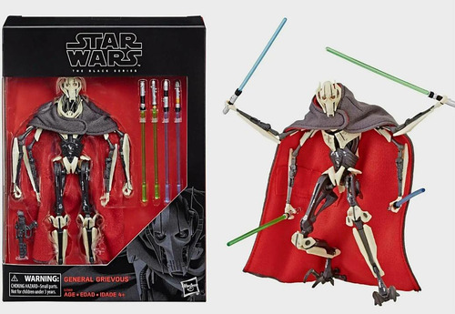 Fig. Star Wars General Grievous Black Series, Vingança Sith