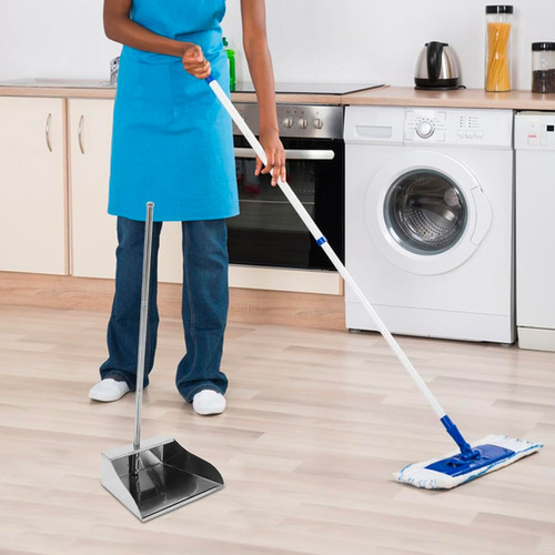 Recogedor De Basura Acero Inox Cocina Hogar Oficina 3 Piezas Color Acero Inoxidable