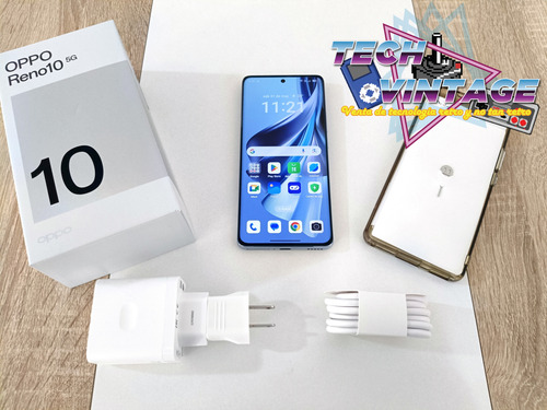 Oppo Reno 10 Azul 256gb + 8gb Ram Pila Al 99% Único Dueño Azul Claro (Usado)