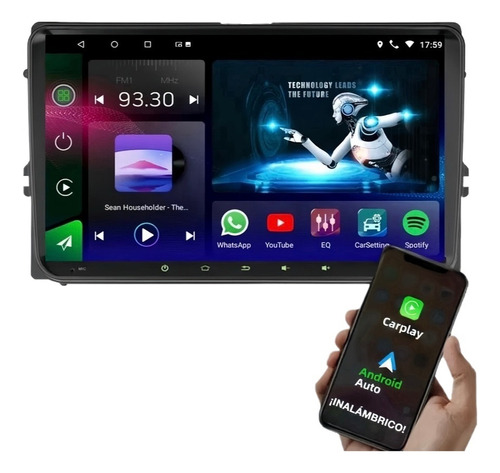 Estéreo Android 2+32gb 9 Pulgadas Carplay Android Auto Vw