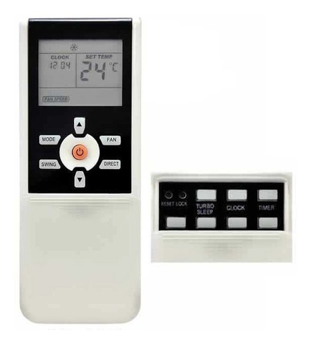 Imagen 1 de 7 de Control Remoto Para Aire Acondicionado Bgh Whirlpool Longvie