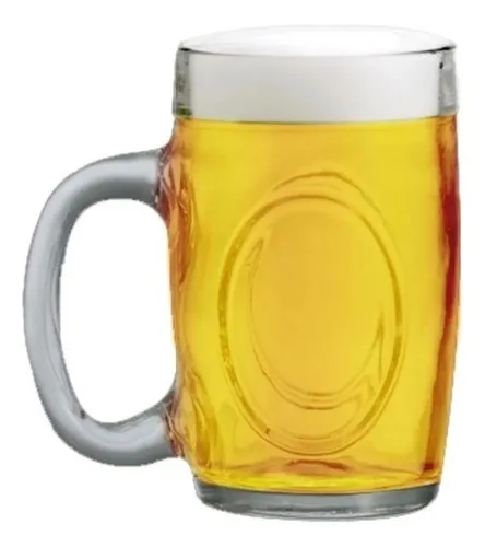 comprar Caneca De Chopp Cerveja De Vidro Festa Copo Kit C\u002F2 De 475ml