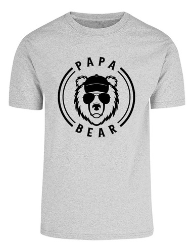 Playera Para Hombre - Día Del Padre- Oso - Papa Bear