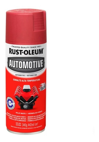 Pintura Aerosol Alta Temperatura 1093° Rust Oleum Motores