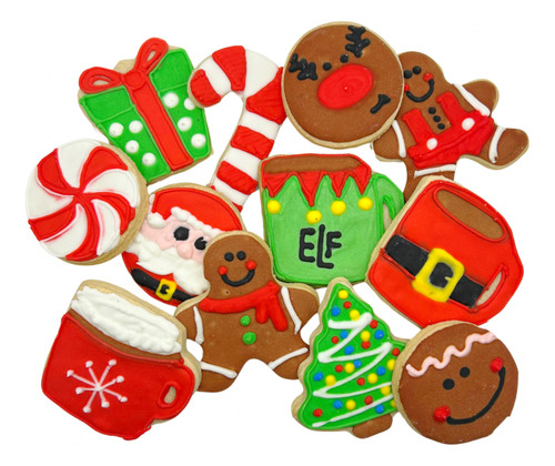 Galleta Decorada Navideña - 8 Pz