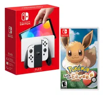 Comprar Consola Nintendo Switch Oled Blanco + Pokemon Lest Go Eevee