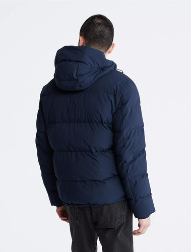 Chamarra Calvin Klein Puffer Con Gorro Para Hombre -original