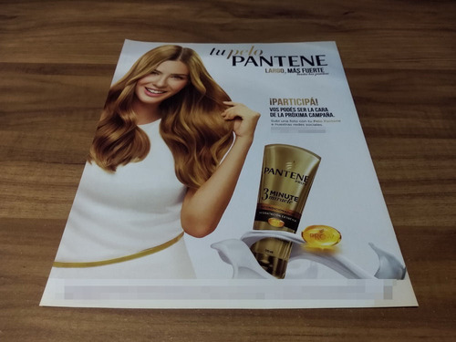 (pg724) Publicidad Maria Eugenia Suarez * Pantene (Usado)