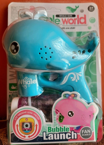 Pistola De Burbujas Modelo Ballena - Juguete De Burbujas