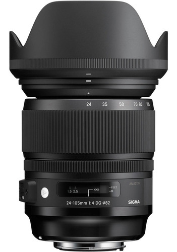 Lente Sigma 24-105mm F4 Dg Os Hsm Art Para Nikon Color Negro