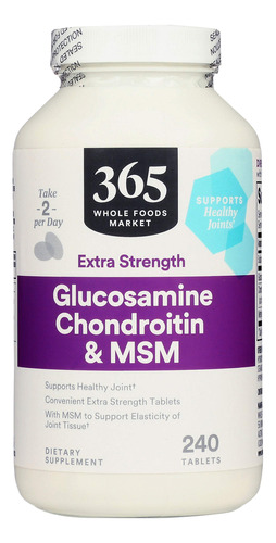 365 Por Wfm, Glucosamina Condroitina X Fuerza Msm, 240 Table