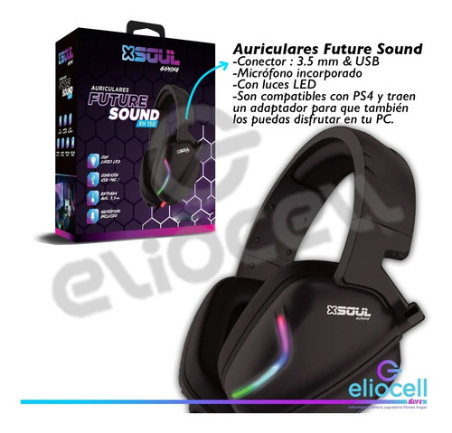 Setup Gamer Mouse Maxell + Auricular + Pad Soul V/diseños
