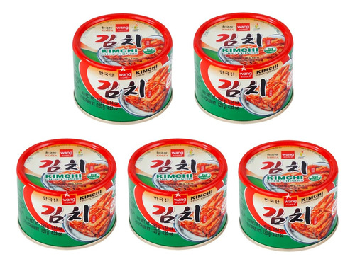 05 Conserva De Acelga Apimentado Em Lata Kimchi Wang 160g