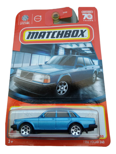 Carro Colección Matchbox 1986 Volvo 240 Auto Mattel 