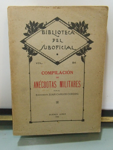 Adp Compiilacion De Las Anecdotas Militares Cordini / 1936