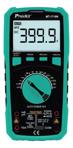 Tester Proskit True Rms Mt-1710n Temp Capacitancia Autorango