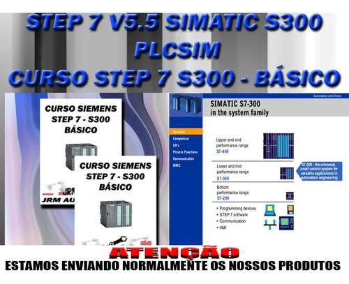 Step 7 300 V5.5 + Plcsim + Curso Siemens Clp Step7 S300