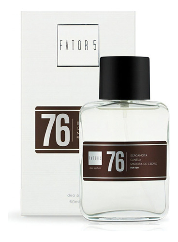 Perfume Fator 5 No 76 Masculino Deo Parfum - 60ml + Amostra Volume da unidade 60 mL