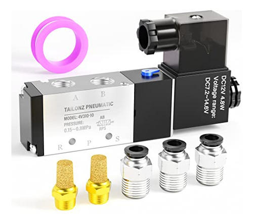 Válvula Solenoide 3/8 PuLG 4v310-10 12v/24v/110v/220v Tailon