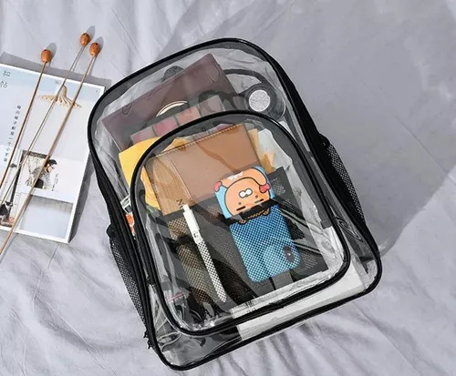Mochila Transparente De Moda Casual Impermeable Para